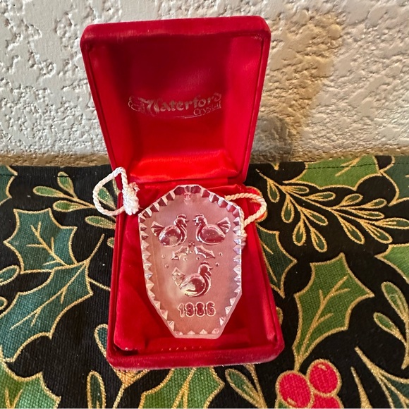 Waterford Crystal 12 Days of Christmas Ornament Collection - Complete Set - Picture 4 of 16